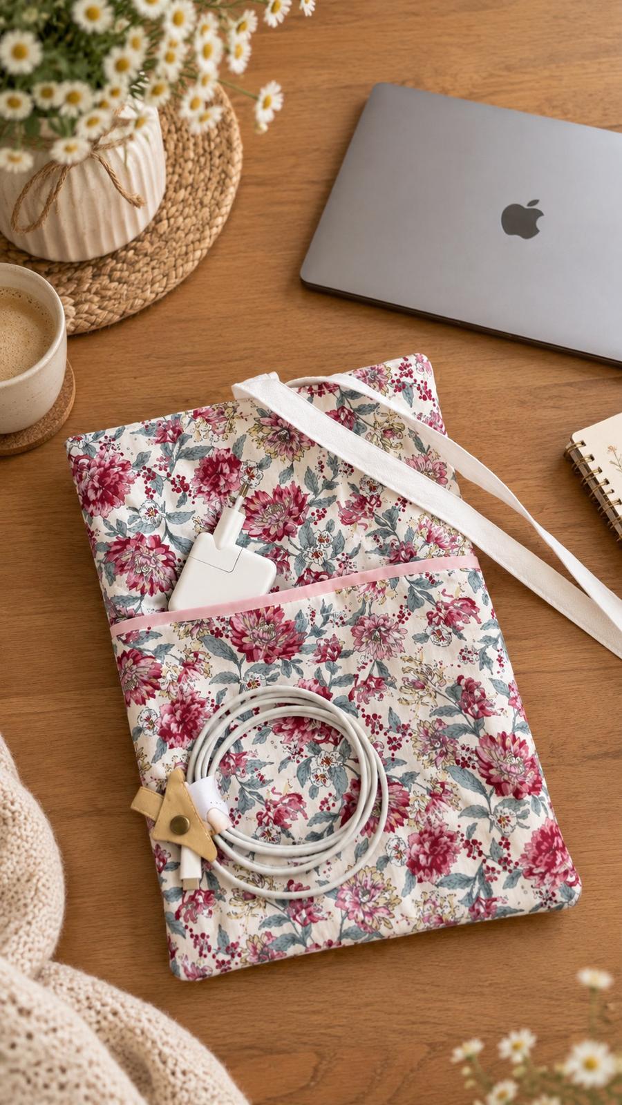 MacBook Sleeve Sewing Pattern 37 x 27 cm